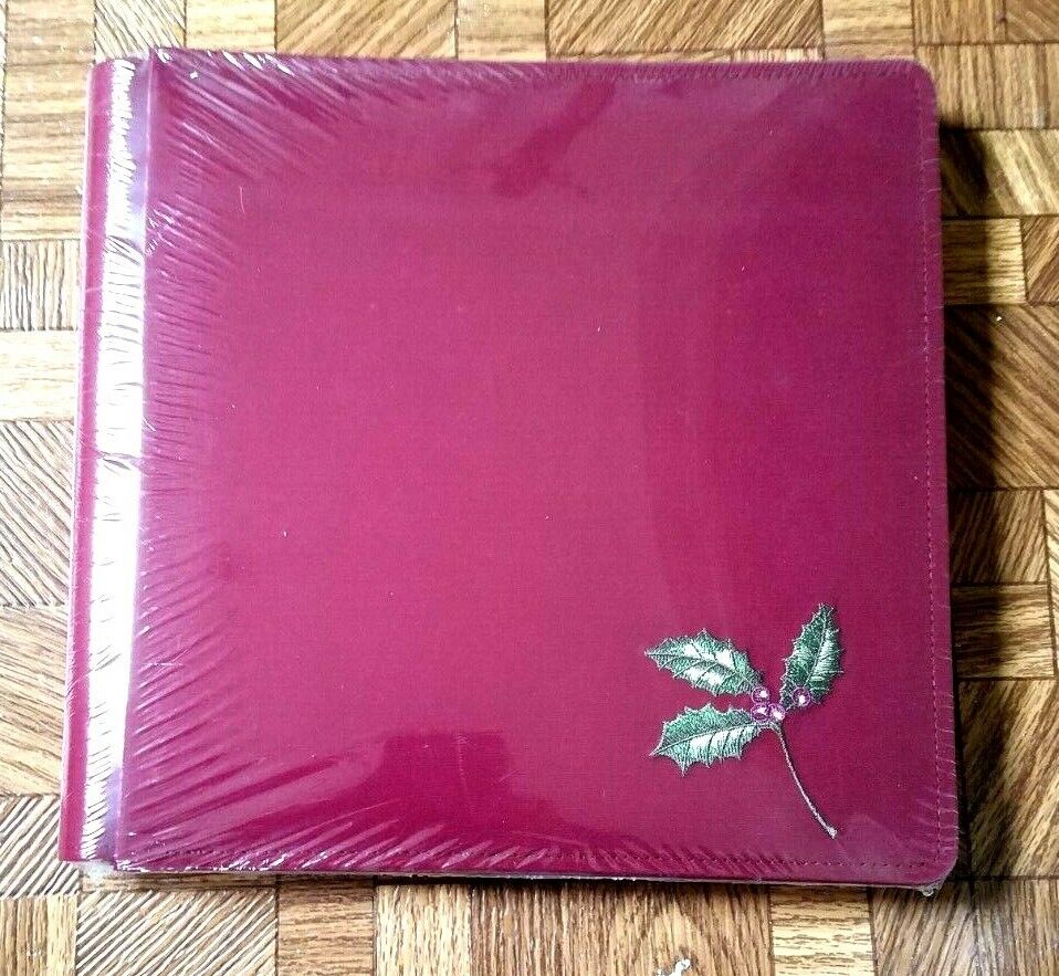 NIP Al sold out. Creative Memories 12x12 Album Red 67% OFF of fixed price Holly embroidered Leaf 