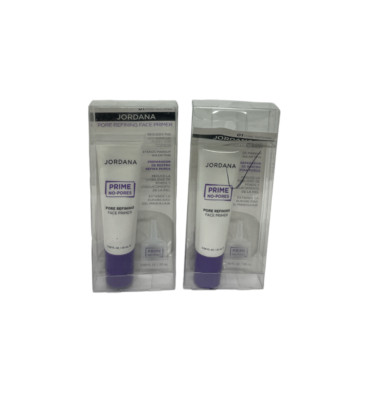 Jordana Prime Pore Refining Face Primer (0.68oz / 20mL | 01) NEW; Lot Of 2