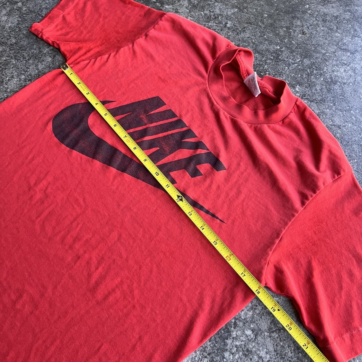 Vintage 80s 90s Nike Swoosh Grey Tag Graphic T Shirt Mens Size