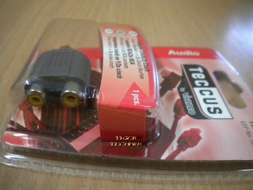 Teccus by Vivanco Audio Y Adapter Cinch Stecker - 2x Cinch Buchse* so56 - Bild 4 von 4