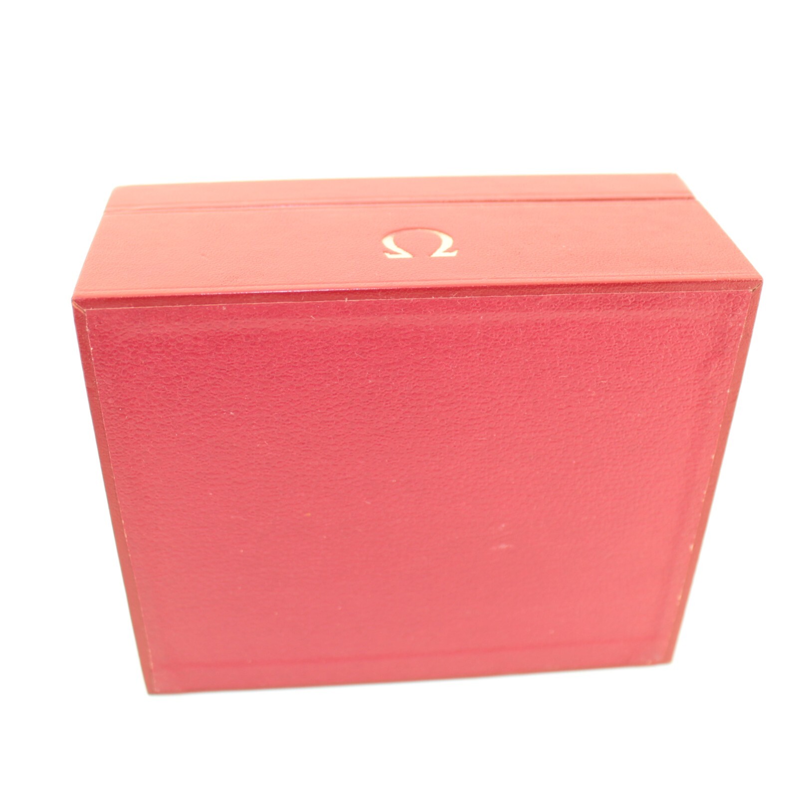 GENUINE OMEGA WATCH BOX VINTAGE RED 1401 SEAMASTER SPEEDMASTER