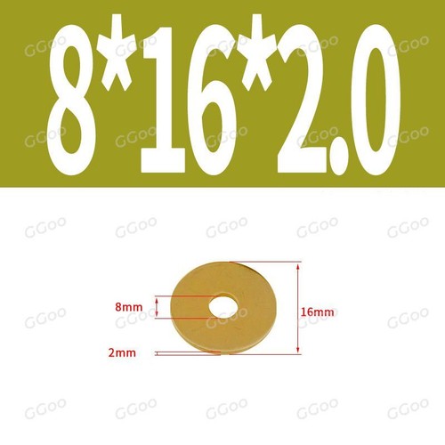 Messing Flachscheibe M2 M2,5 M3 M4 M5 M6 M8 M10 M12 M16 M18 M20 M22 M24 DIN 125A - Bild 56 von 83