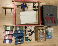 Tufting Starter Kit with Tufting Gun,Wood Frame,Fabric,Carpet Backing,Yarns,Spin