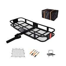 TITIMO 60"x21"x6" Folding Hitch Mount Cargo Carrier - Luggage Basket Rack Fit...