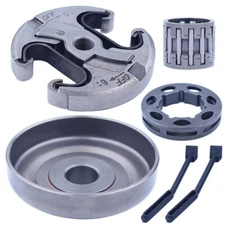3/8" Clutch Drum Rim Sprocket Kit For Husqvarna 455 460 Rancher Needle Bearing