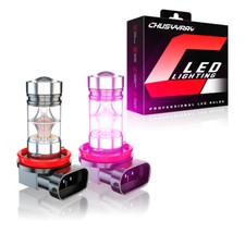2x H11 H9 H8 Pink Purple Led Bulbs Smd 3030 Fog Driving Light Super Bright
