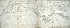 1799 Nautical Coastal Chart From Virginia to Main Map Wall Art Poster Print