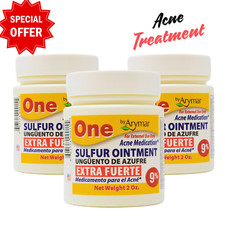 Sulfur Ointment 2 oz 9 for Acne Treatment Made in USA 3 PACK 