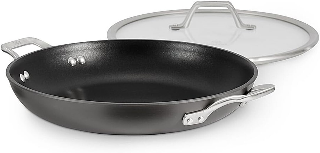 Calphalon Signature Nonstick 12 inch Frying Pan with Cover Dishwasher Oven Safe eBay