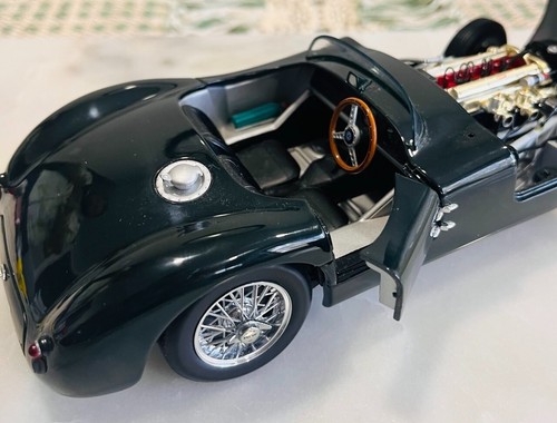 1951 Jaguar 120 C 1/18 Model Car Nice Heavy Diecast Racing Green Rare Autoart - Picture 14 of 15