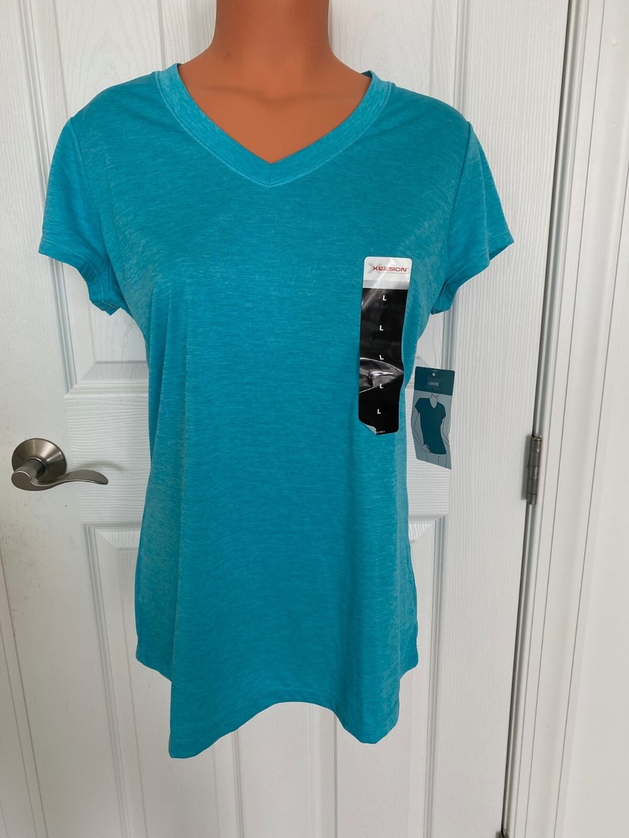 Xersion Performance Wear Women's V Neck Short Sleeve T-Shirt