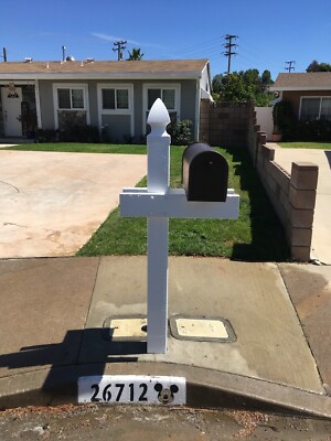 Mailbox stand, Duramax Vinyl material, 1 Mailbox Custom Made Sizes Available