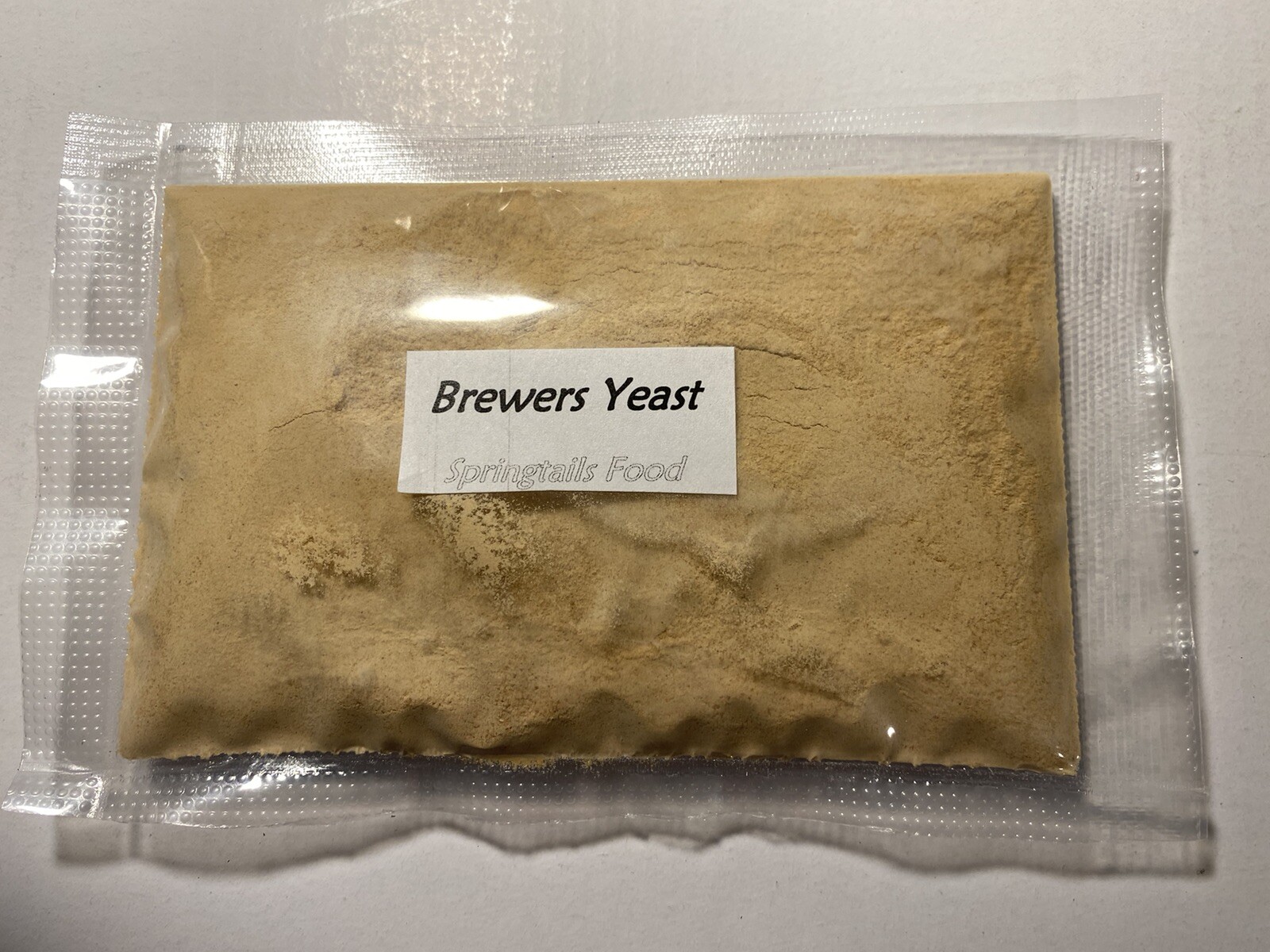 Brewers Yeast 2 oz Package Vacuum Sealed For Springtails, Isopods