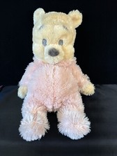 Disney Parks Winnie The Pooh 18" Plush Stuffed Toy Pastel Shaggy Long Pile Pink