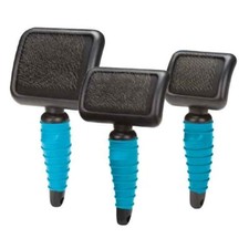 Professional Dog Grooming Soft Slicker Brushes Thin Pins Finer Hair Pet Coats