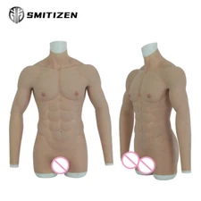 SMITIZEN Silicone Muscle Suit Realistic Fake Breast  Cosplay