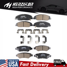 Front and Rear Ceramic Brake Pads for 2008-2011 2012 2013 2014 CADILLAC CTS JE5