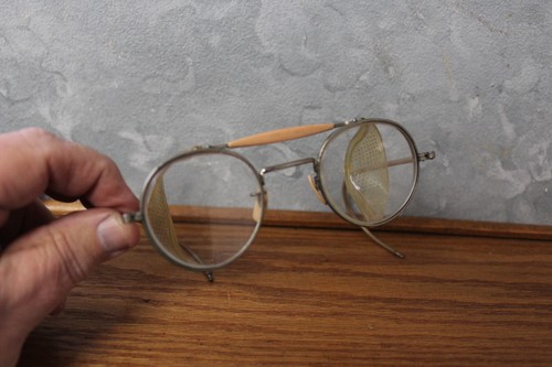 Vintage Willson Goggles Foldable Safety Glasses Welder? Thick Glass Steampunk