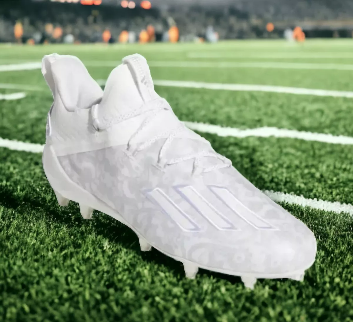 Adidas Adizero Young King Football Cleats White Silver FU6705 Rare