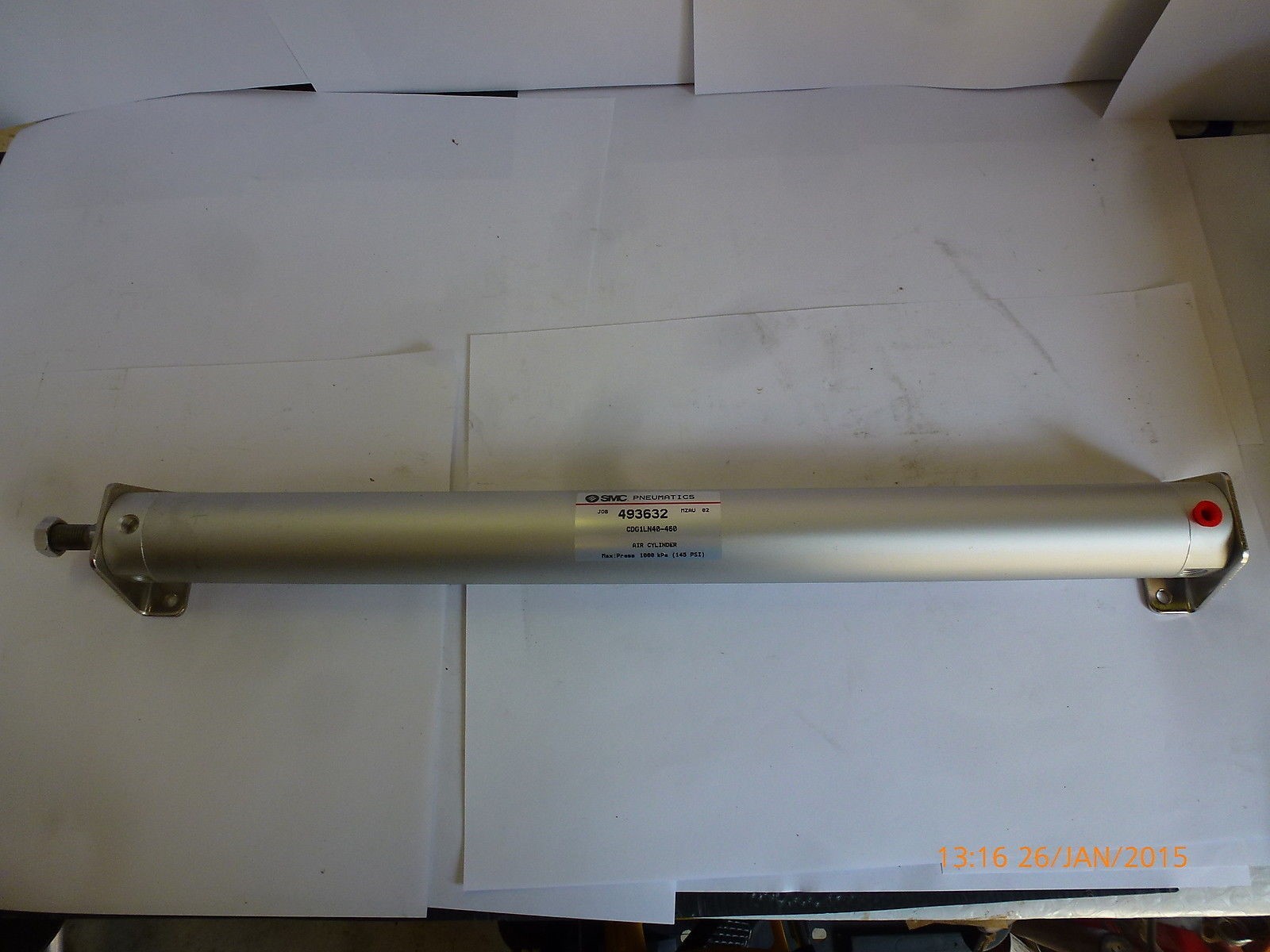 SMC CDG1LN40-460 Pneumatic Cylinder 1000kPa 145psi 493632 New