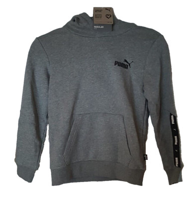 Puma  Hoody Hoodie Kapuzenpullover grau Kinder Gr. 140 ,Neu