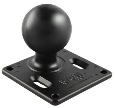 RAM Mount 75mm X 75mm VESA 3.625'' Plate with 2.25'' Rubber Ball - RAM-D-2461U