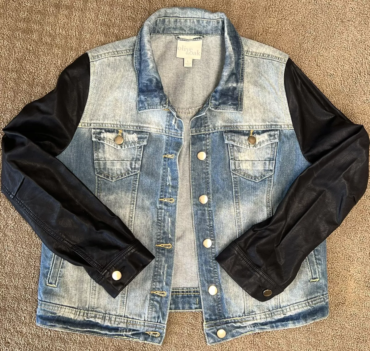 Ladies designer top denim jacket