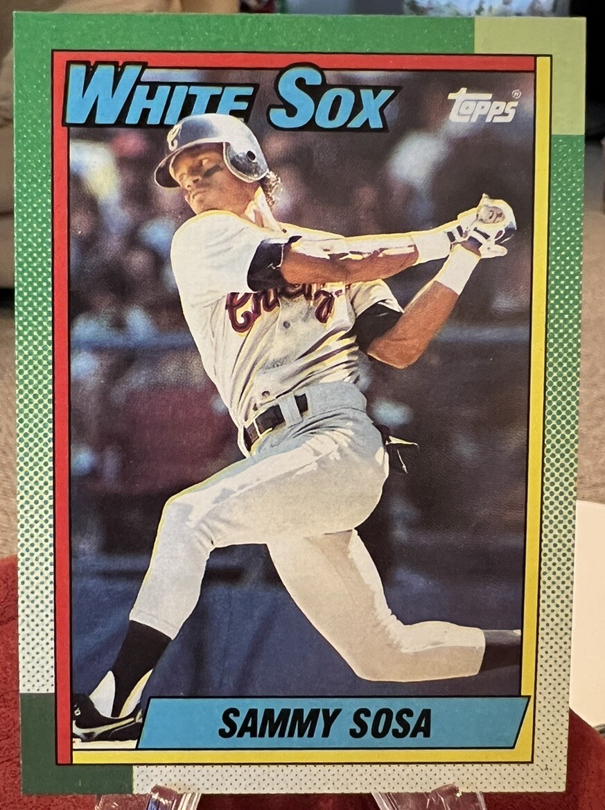 Sammy Sosa Chicago White Sox 1990 Topps Rookie Card #692