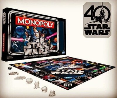 Star Wars Monopoly 40th Anniversary Special Edition Board Game