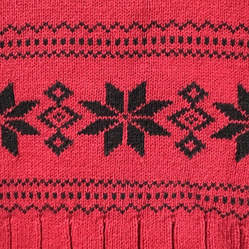 BabiesRUs Sweater Long Sleeve Holiday Winter Christmas Red Size 18M 100% Cotton - Picture 3 of 8