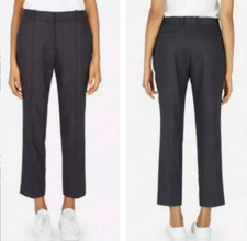Everlane Premium Wool Flannel Dark Gray Trousers size 2 READ DESCRIPTION