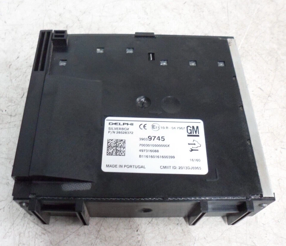 VAUXHALL INSIGNIA 2016 STEREO RADIO HEAD UNIT CONTROL MODULE SILVERBOX 39039745