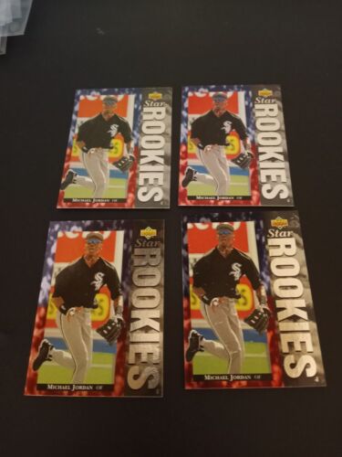Vtg Lot of 4 1994 Upper Deck Rookies #19 Michael Jordan Rookie RC Cards NM +