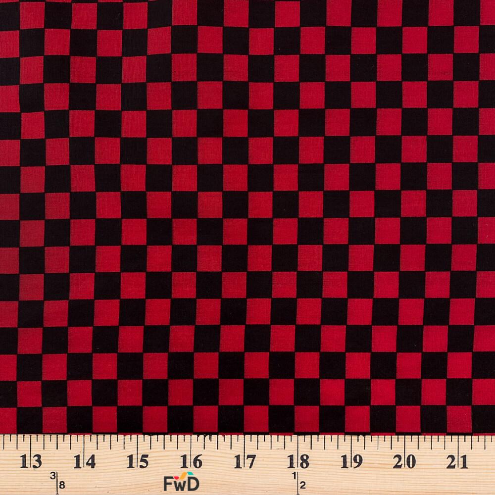 Checkered Print Fabric 100% Cotton Retro Geometric 58/60