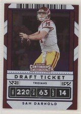 2020 Panini Contenders Draft Picks Draft Ticket Blue Foil Sam Darnold #89 3k6