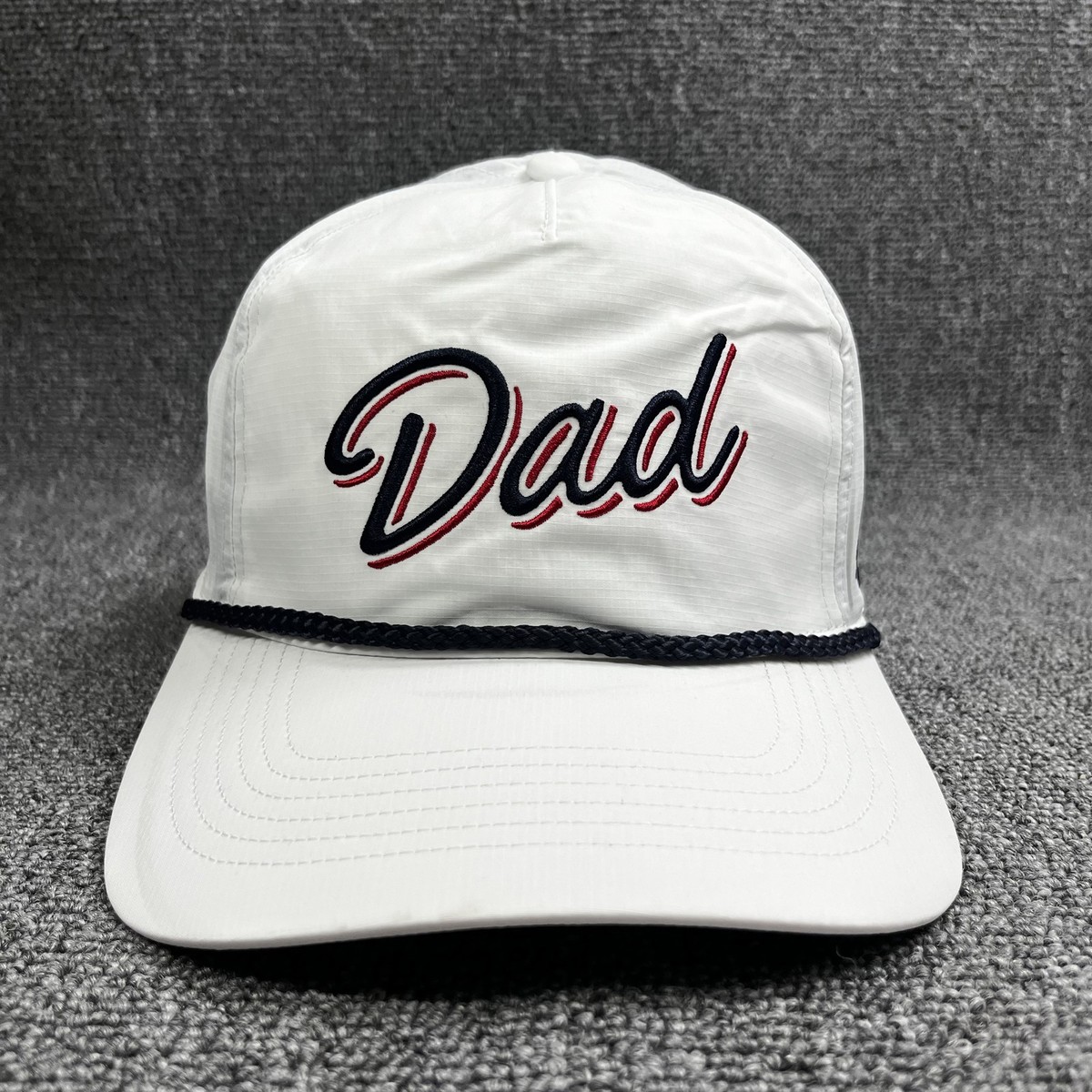 Barstool Sports x '47 Dad Brrr Hitch Rope Snapback Hat White Ripstop Cap NEW