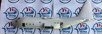 Testor Lockheed C-130 E/F Hercules 1/72 Fuselage Port Side Partially Painted