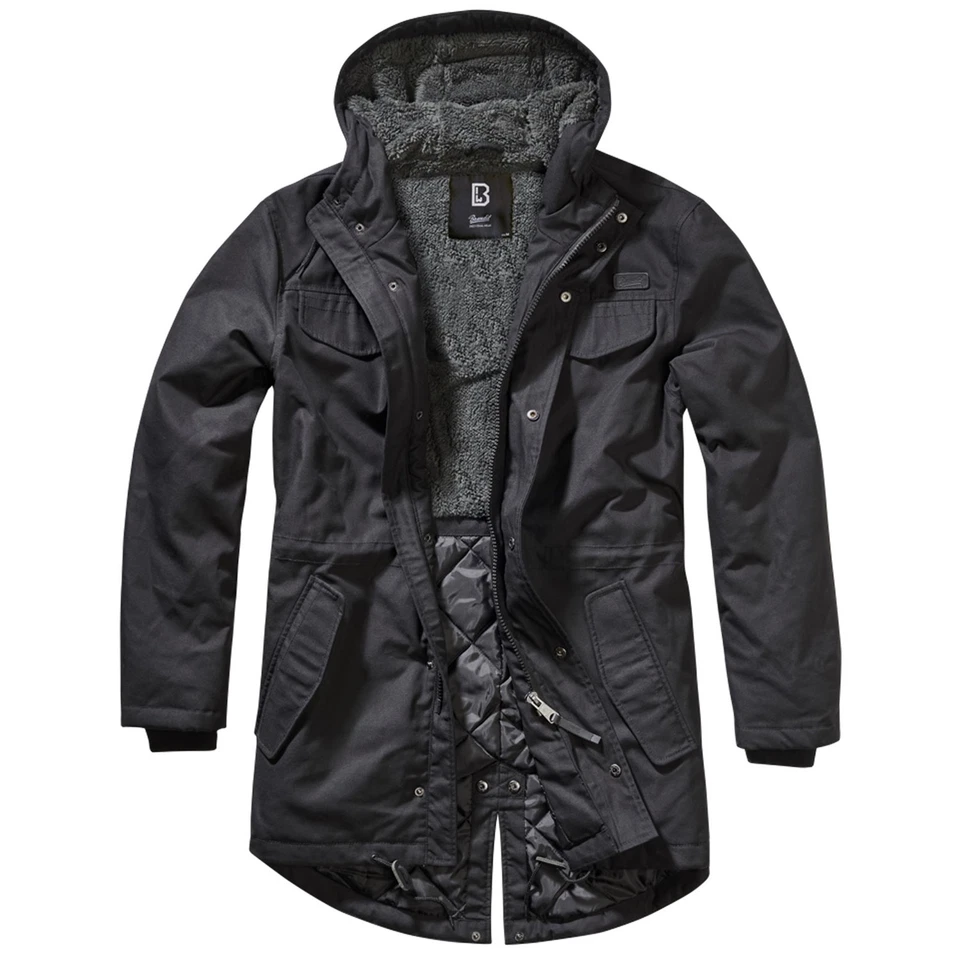 Bandit Herren Winter Jacke Bundeswehr Parka Armee Mantel Teddyparka - Bild 2 von 4