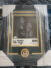 REGGIE WHITE SIGNED & INSCRIBED 8X10 PHOTOGRAPH AUTOGRAPH BECKETT CERTIFIED