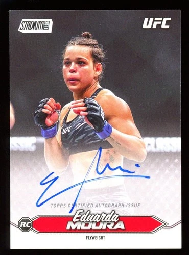 2025 Topps Stadium Club UFC Eduarda Moura RC Rookie Auto On Card #BCA-EMA