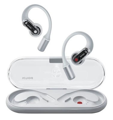 Nothing Ear Open - Open-Ear Headphones Earbuds with Earhooks, BT 5.3 Clear Voice