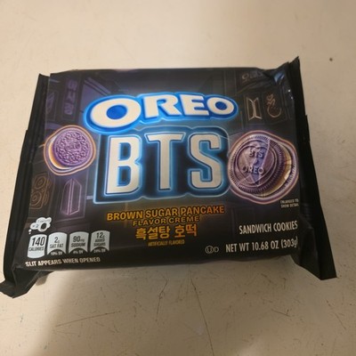 BTS Music Band Oreo Brown Sugar Pancake Flavored Cream Cookies Limited Edition