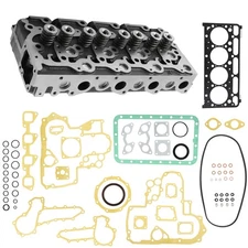 Complete Cylinder Head & Full Gasket Kit For Kubota V2203 Bobcat 773 753 7753
