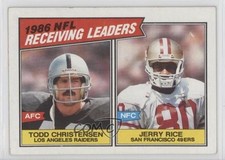 1987 Topps League Leaders Todd Christensen Jerry Rice #228 HOF 0h3b