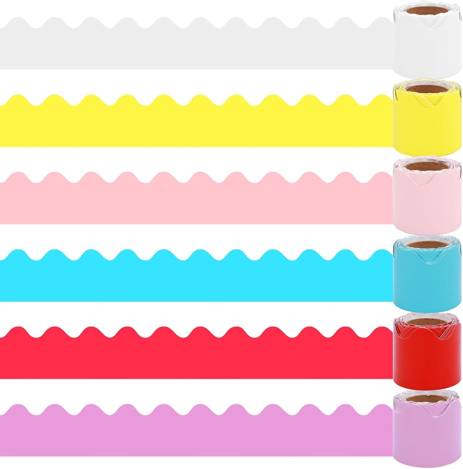 Bordure affichage 10m multicolore pour structurer les leçons aux murs