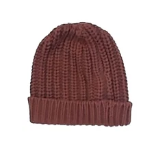 Quincy Mae Chunky Knit Beanie Cranberry Baby 0-3 Months Soft Warm Hat