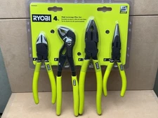 RYOBI 4 PC. High Leverage Plier Set