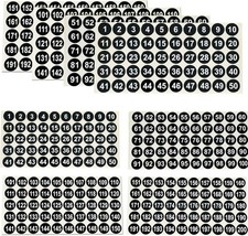 12 Sheets 1 to 200 Vinyl Number Stickers Consecutive Number Stickers 3 Sets 1 In