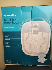 HoMedics Bubble Bliss Deluxe Footbath Heated Foot Spa Bubble Foot Massager New