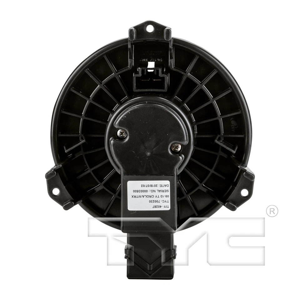 Motor de ventilador dianteiro TYC 2006 2007 2008 2009 2010 Toyota RAV4 HVAC 2006-2018 - Imagem 4 de 4